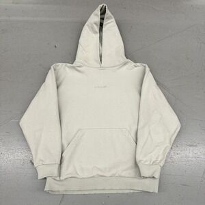 Oakley Hoodie Mens Large Gray Fleece Pullover Sweatshirt Relaxed Fit Logo